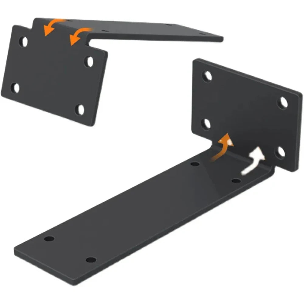 Heavy Duty Invisible L Brackets Floating Wall Shelf Support Metal
