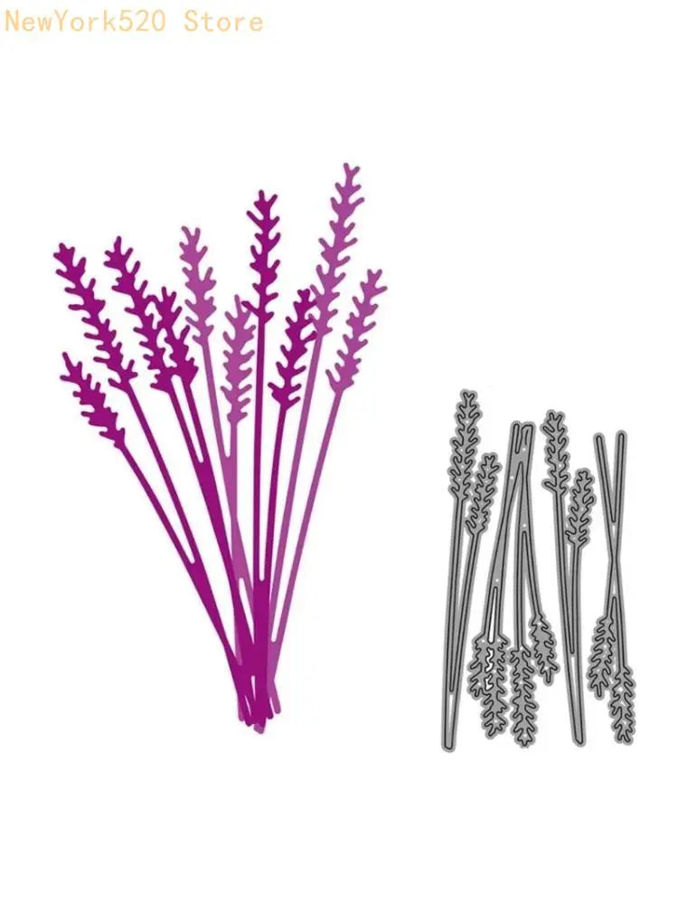 Lavender Bouquet Metal Cutting Die – Carbon Steel Paper Craft