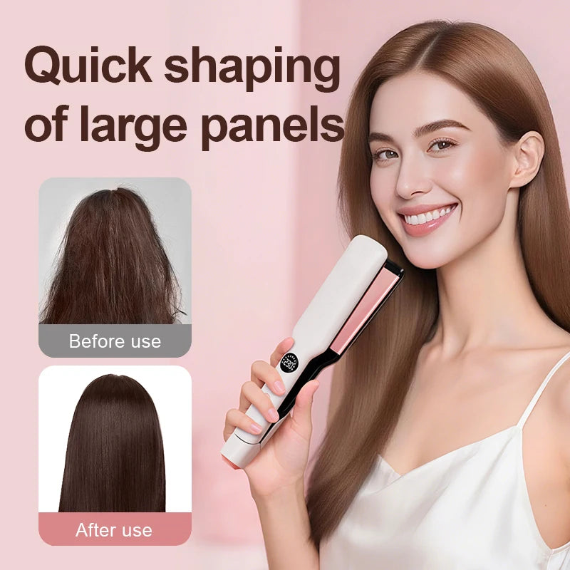 VIBE 60W Wide Plate Hair Straightener – Fast Heat, All Hair Types