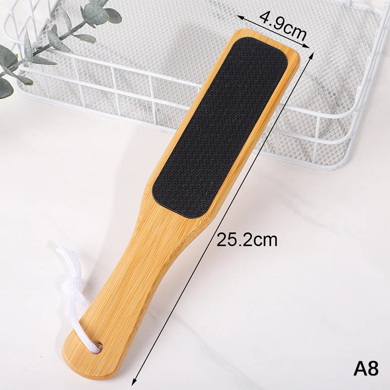 Wooden Double-Sided Foot File Callus Remover Heel Rasp Pedicure
