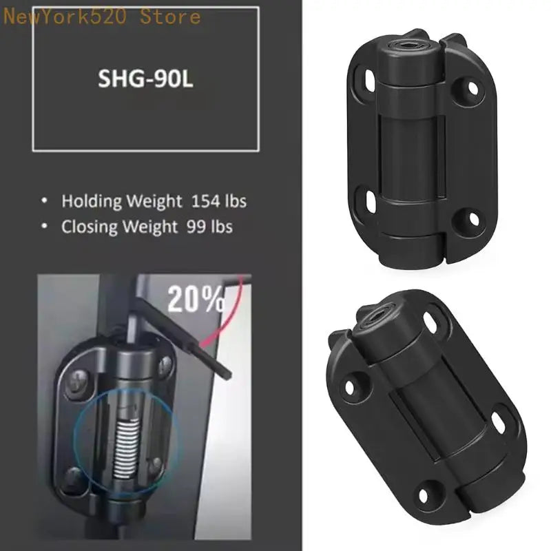 2-Pack Heavy Duty Adjustable Nylon Spring Hinges w/ Damper