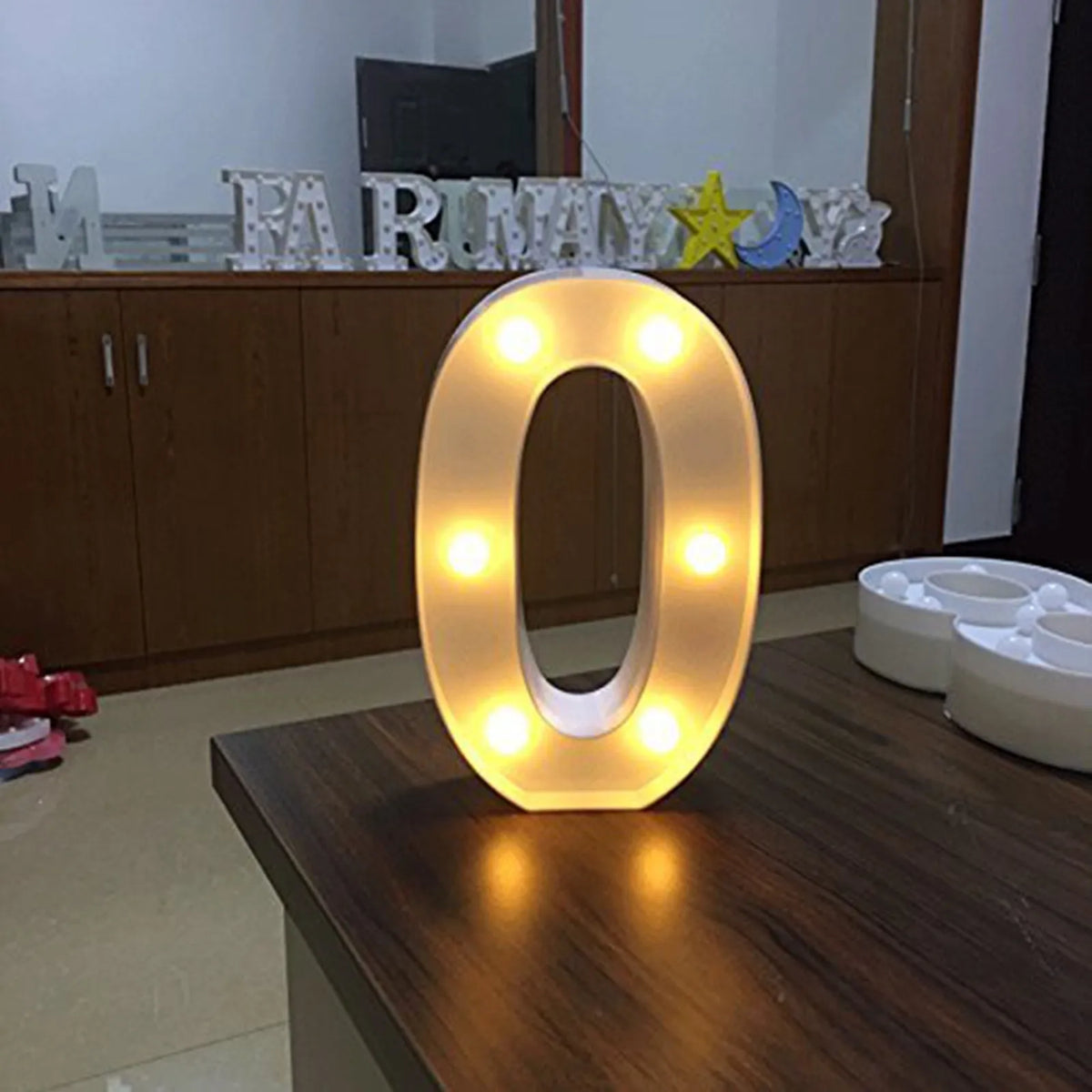 LED Light Up Letter & Number Signs – Battery Party Decor
