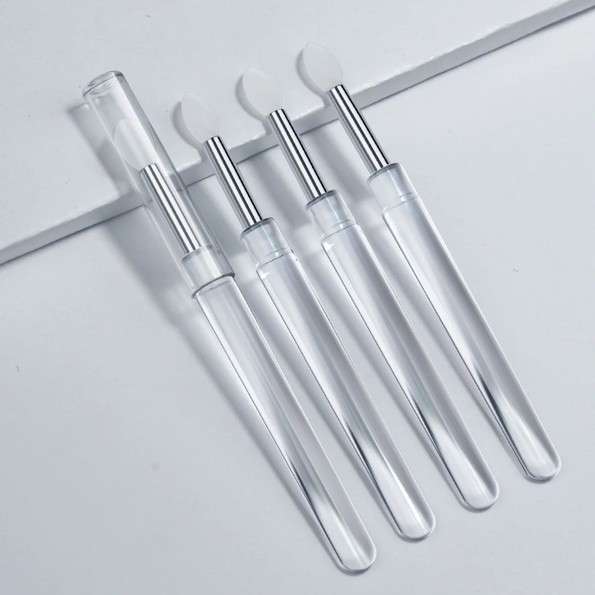 5-Pack Silicone Nail Art Applicator Sticks | Chrome Powder & Lip Tool