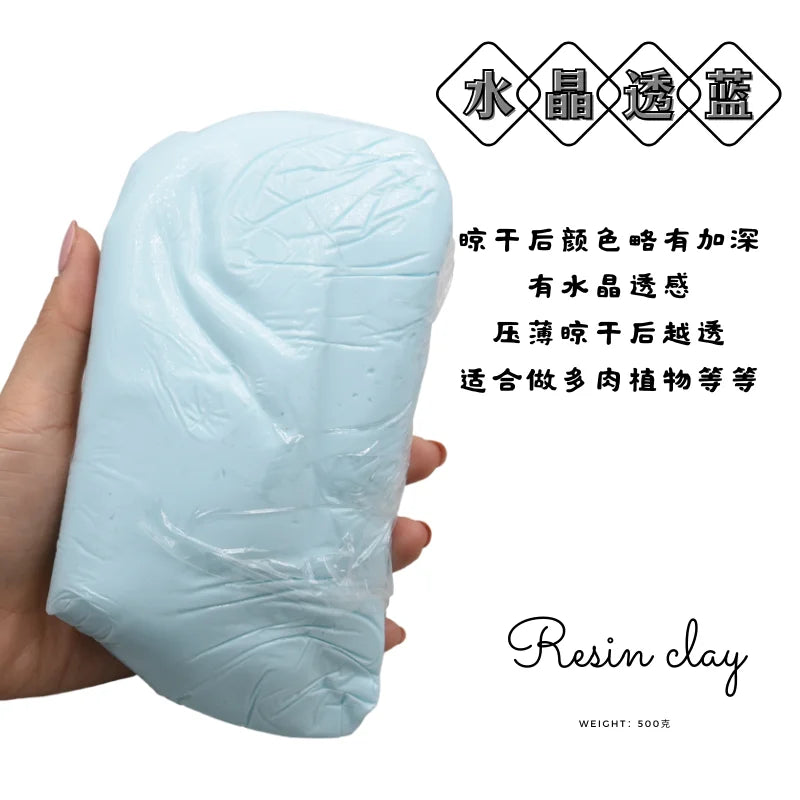VIBE 500g Crystal Resin Clay – No-Bake DIY Floral Art