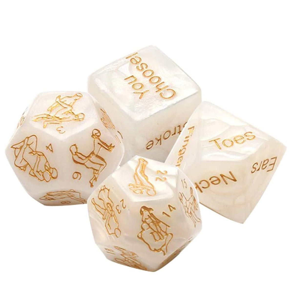 Couples Fun Dice Set – 4-Piece Adult Party Game for Two