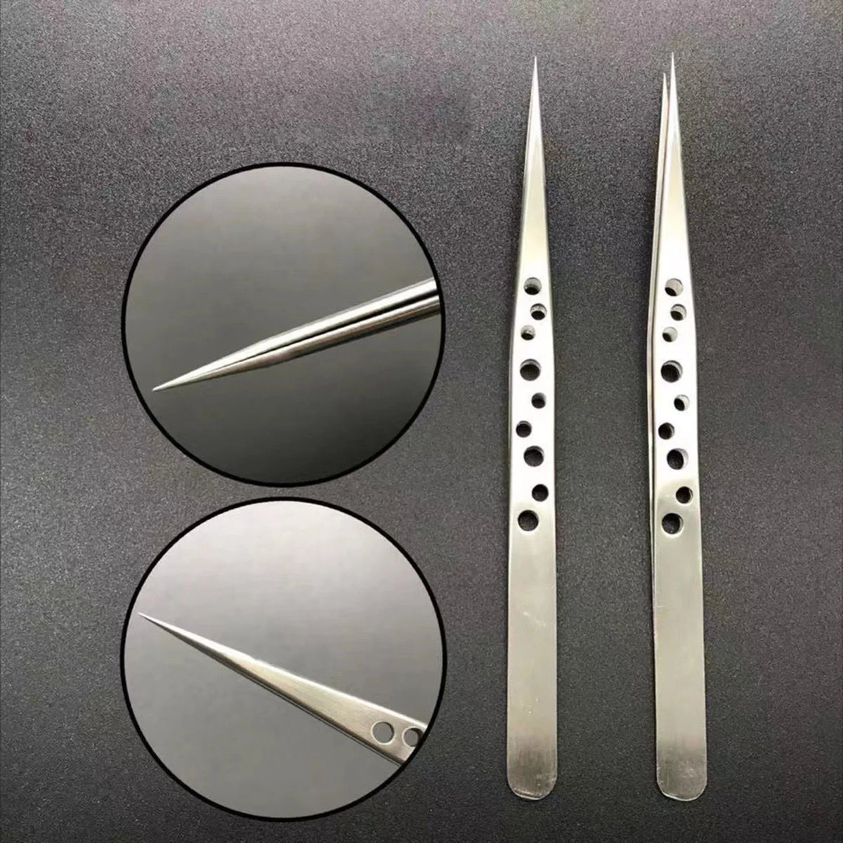 VIBE Precision Stainless Steel Tweezers for Makeup & Grooming