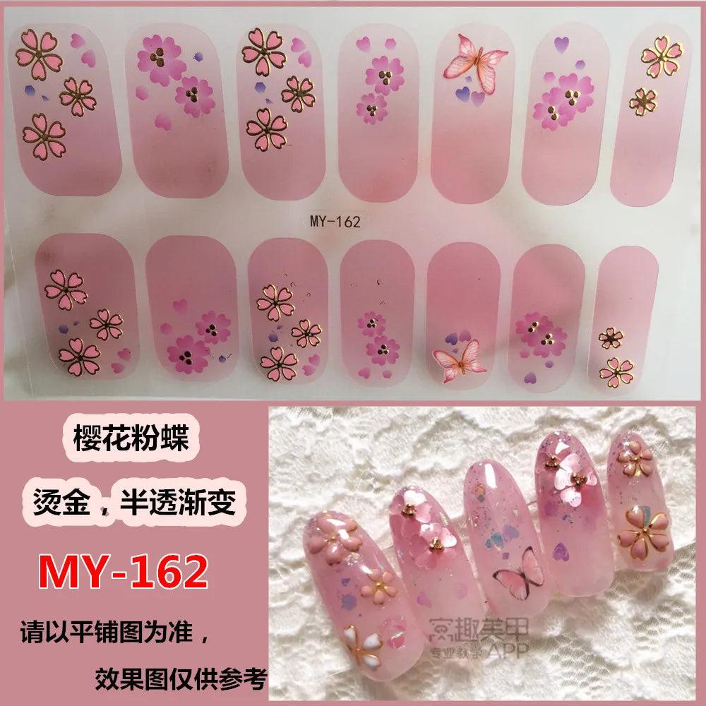 3D DIY Nail Art Stickers – Colorful Gel Manicure Decals