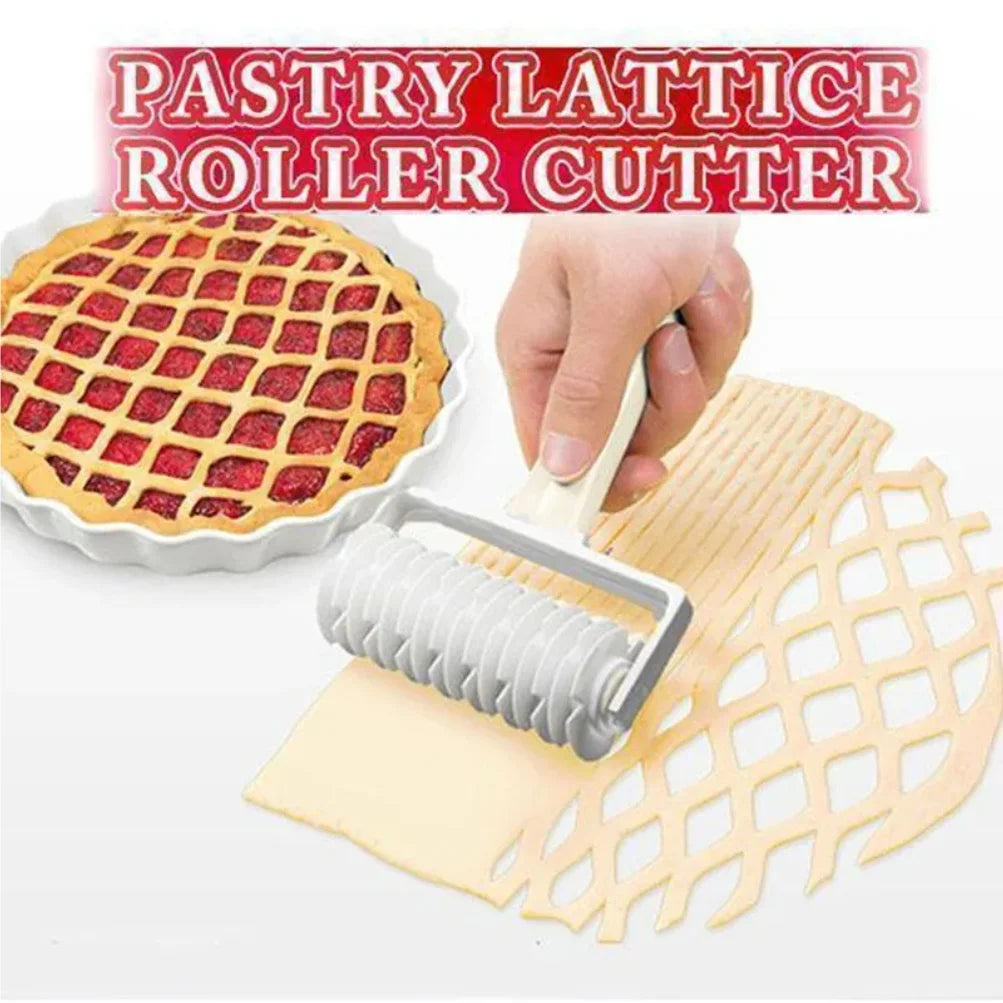 Embossing Dough Roller Lattice Cutter – 3 Sizes | Baking Tool