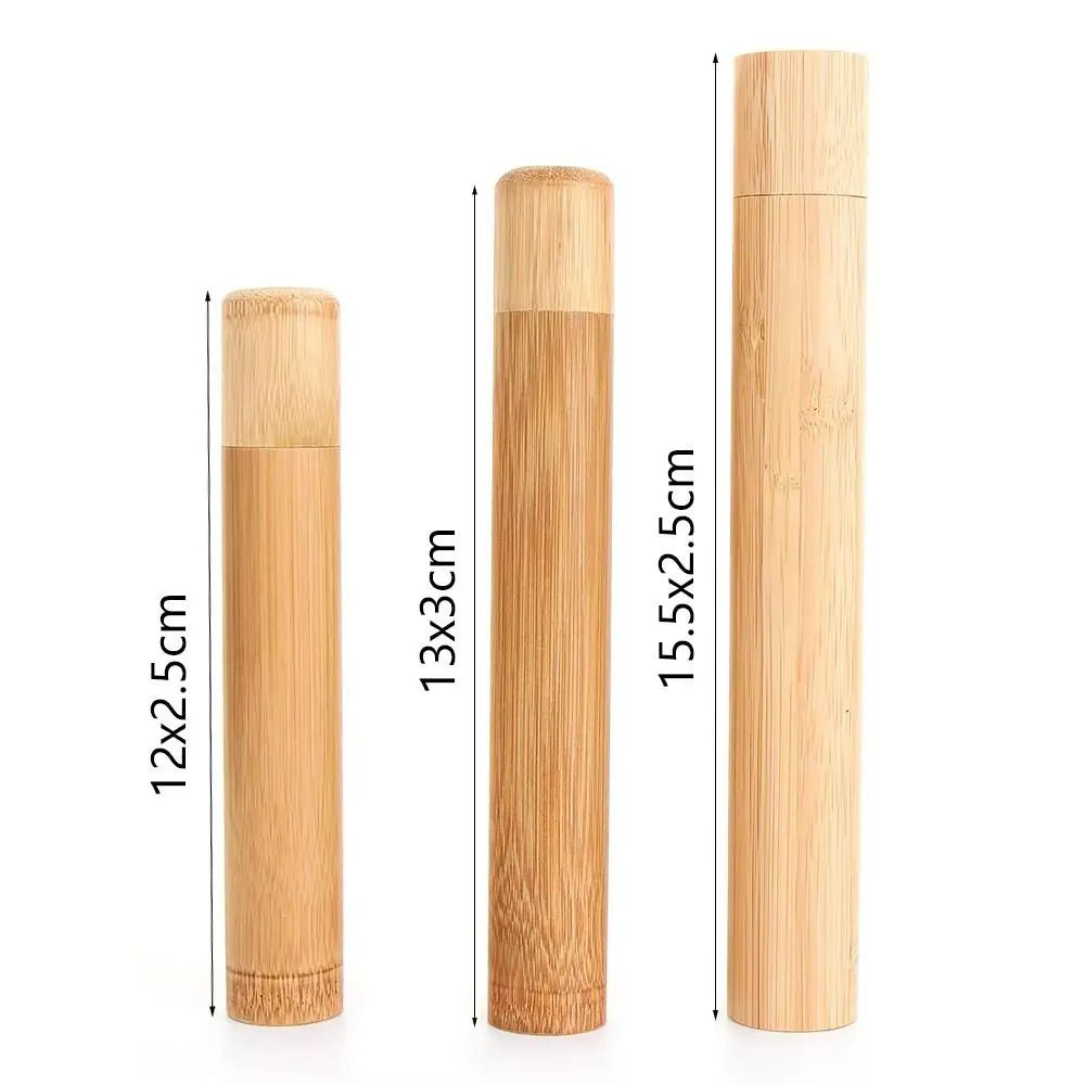 Natural Bamboo Tea Canister with Lid – Eco Spice Storage Jar