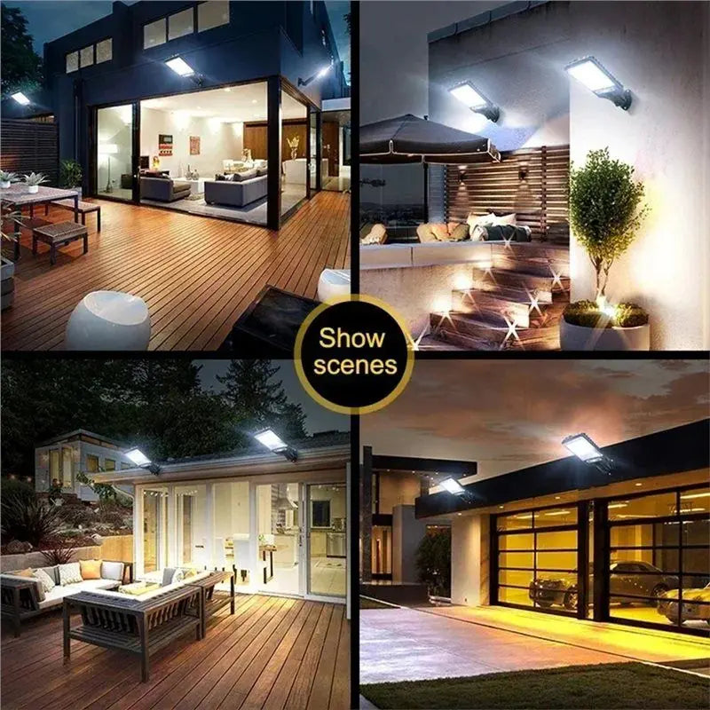 Solar LED Outdoor Wall Light Motion Sensor Waterproof 2-Pack