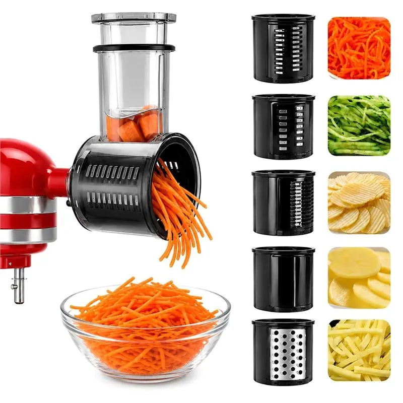 5-in-1 Slicer Shredder Attachment Set for KitchenAid Mixers