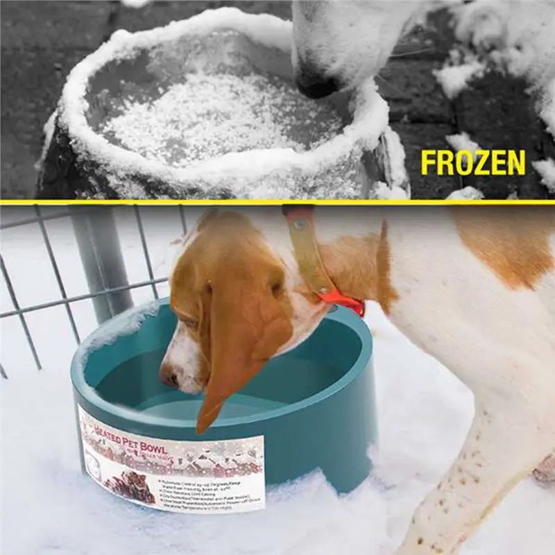 Heated Outdoor Pet Bowl 2.2L Anti-Freeze Thermostatic Dog Cat