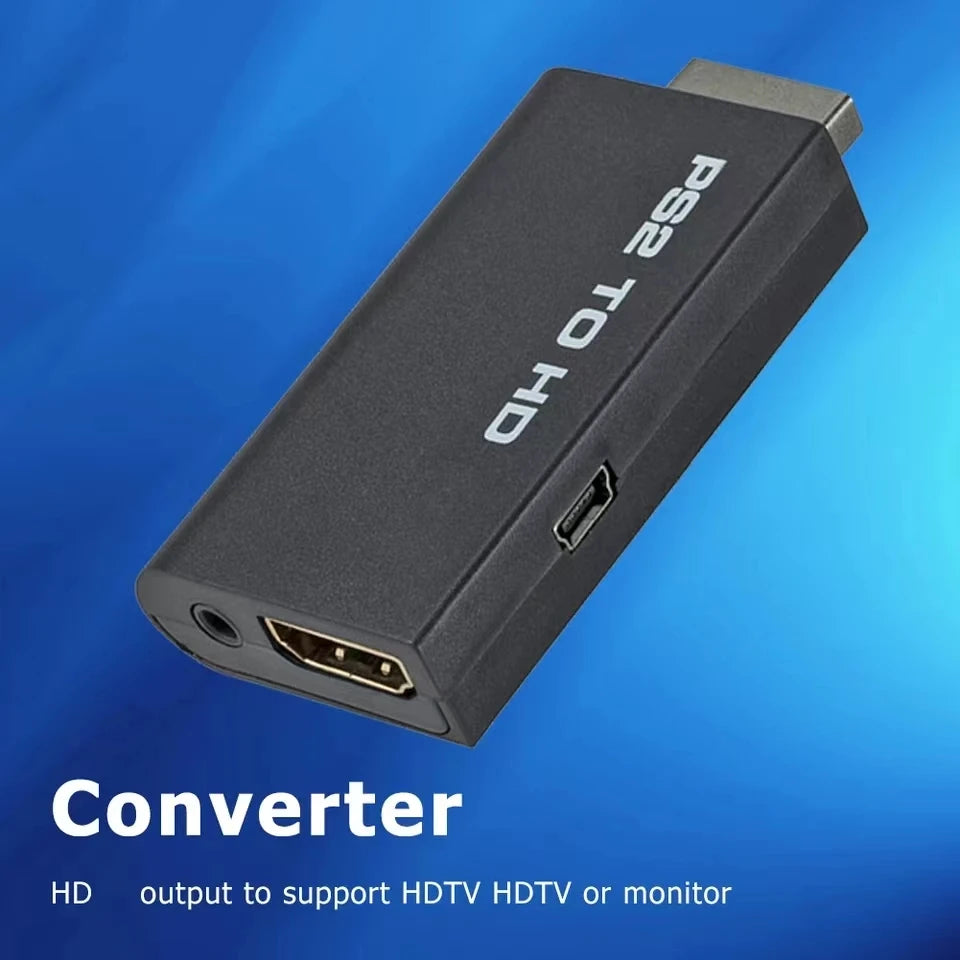 PS2 to HDMI Converter Adapter | 480i 480p 576i Audio Video