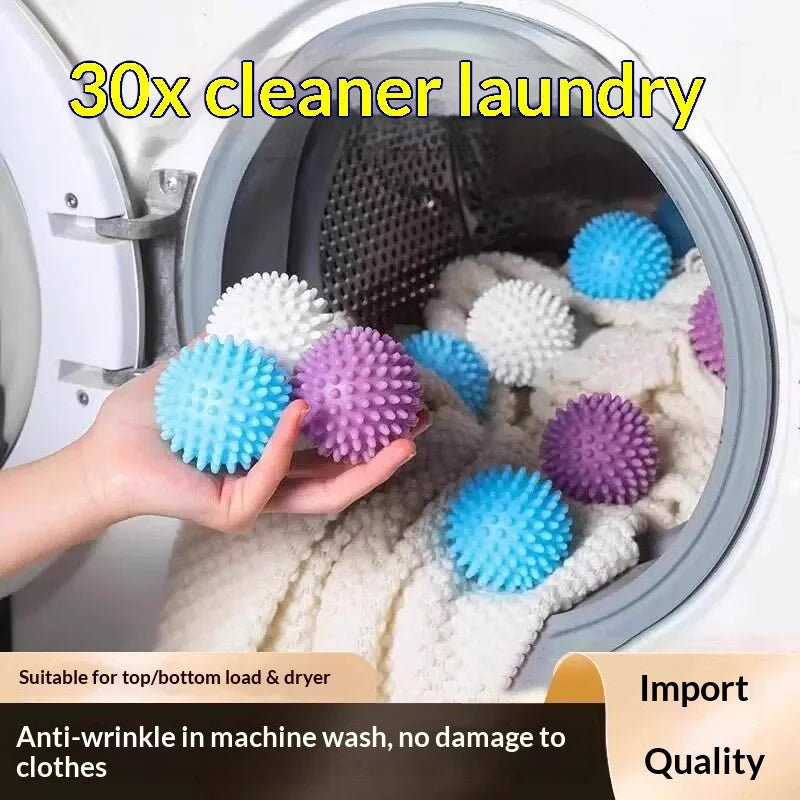 Reusable Laundry Dryer Balls – Anti-Tangle Fabric Softener 4/8 Pack