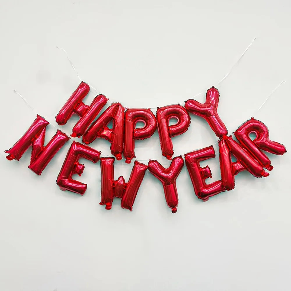 Happy New Year 2027 Foil Balloon Set – Party Decorations