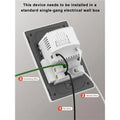 USB C Wall Outlet GaN PD20W Retractable Cables 4-Pack