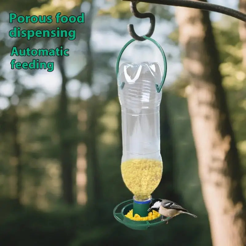 Automatic Hanging Bird Feeder – Parrot & Pigeon Plastic Bowl