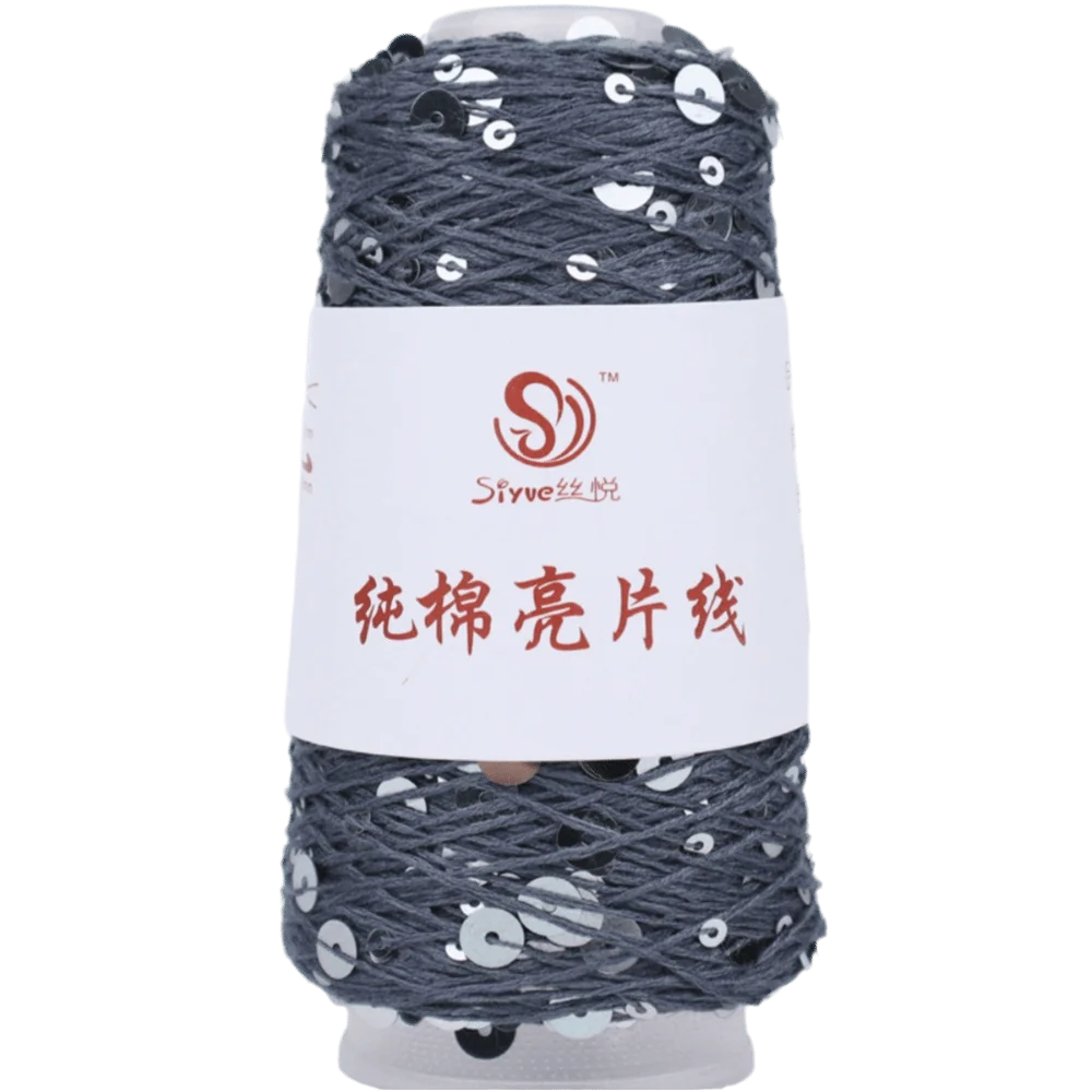 Sequin Glitter Hand Knitting Yarn – Polyester Bead Craft Thread
