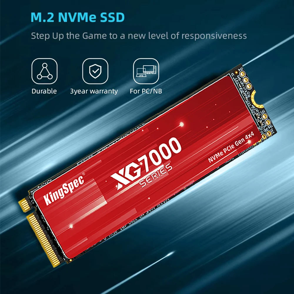 KingSpec M.2 NVMe PCIe 4.0 SSD 1TB 2TB 4TB – PS5 & PC