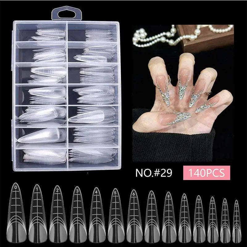 Dual System Nail Extension Forms – 70/140/150 Pcs False Tips