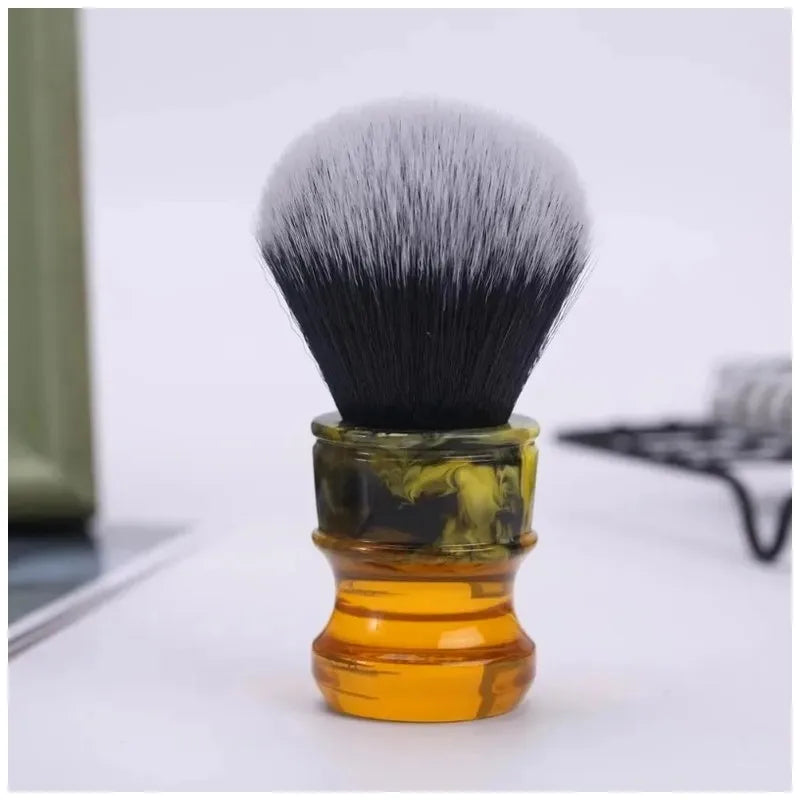 Yaqi 24mm Tuxedo Synthetic Wet Shave Brush – Resin Handle