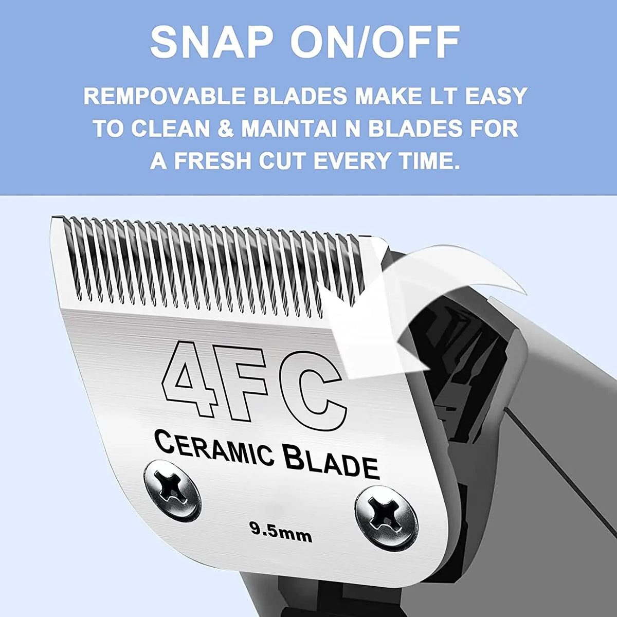 4FC A5 Detachable Pet Clipper Blades – Ceramic & Steel