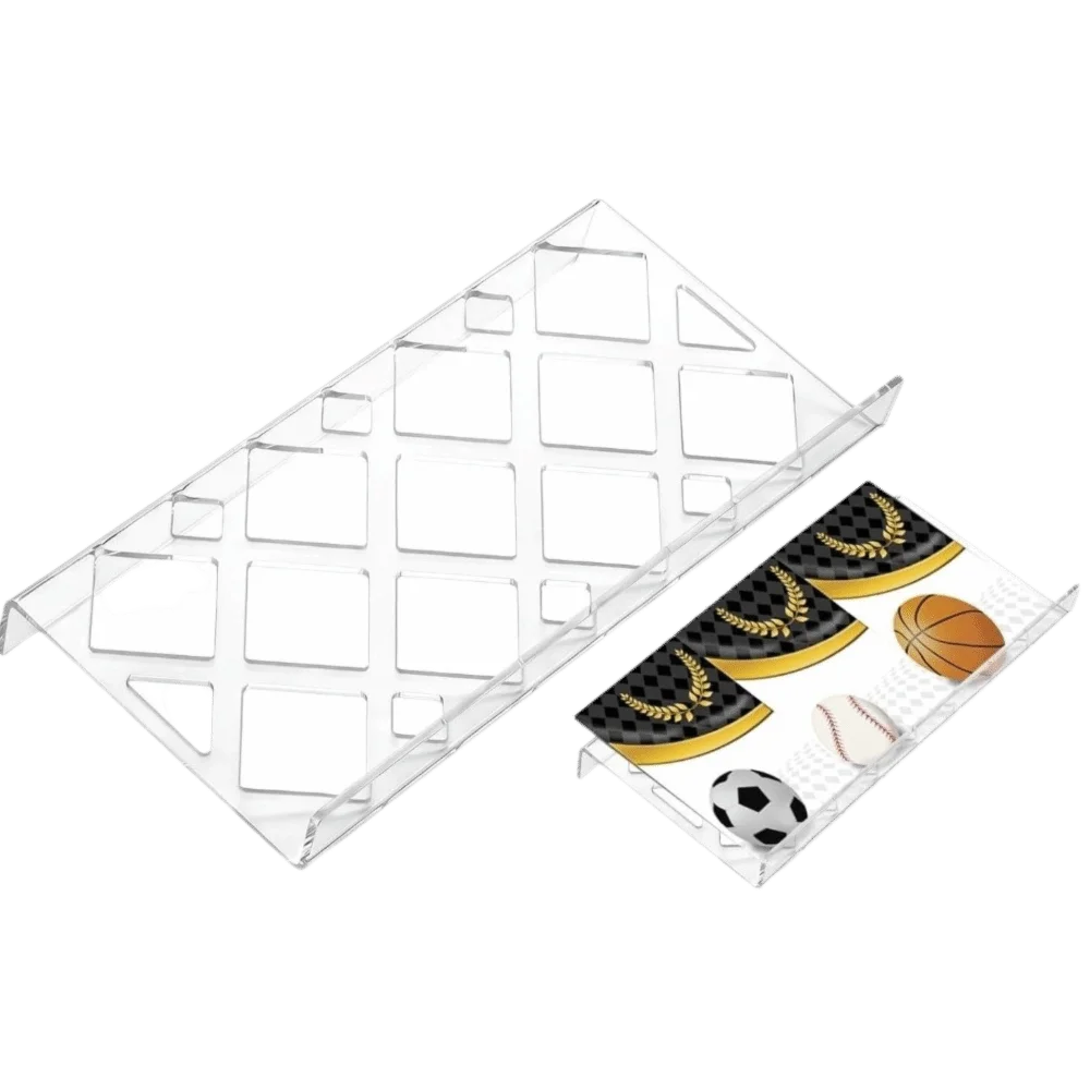 Acrylic Trading Card Display Riser – Matte Black Stand