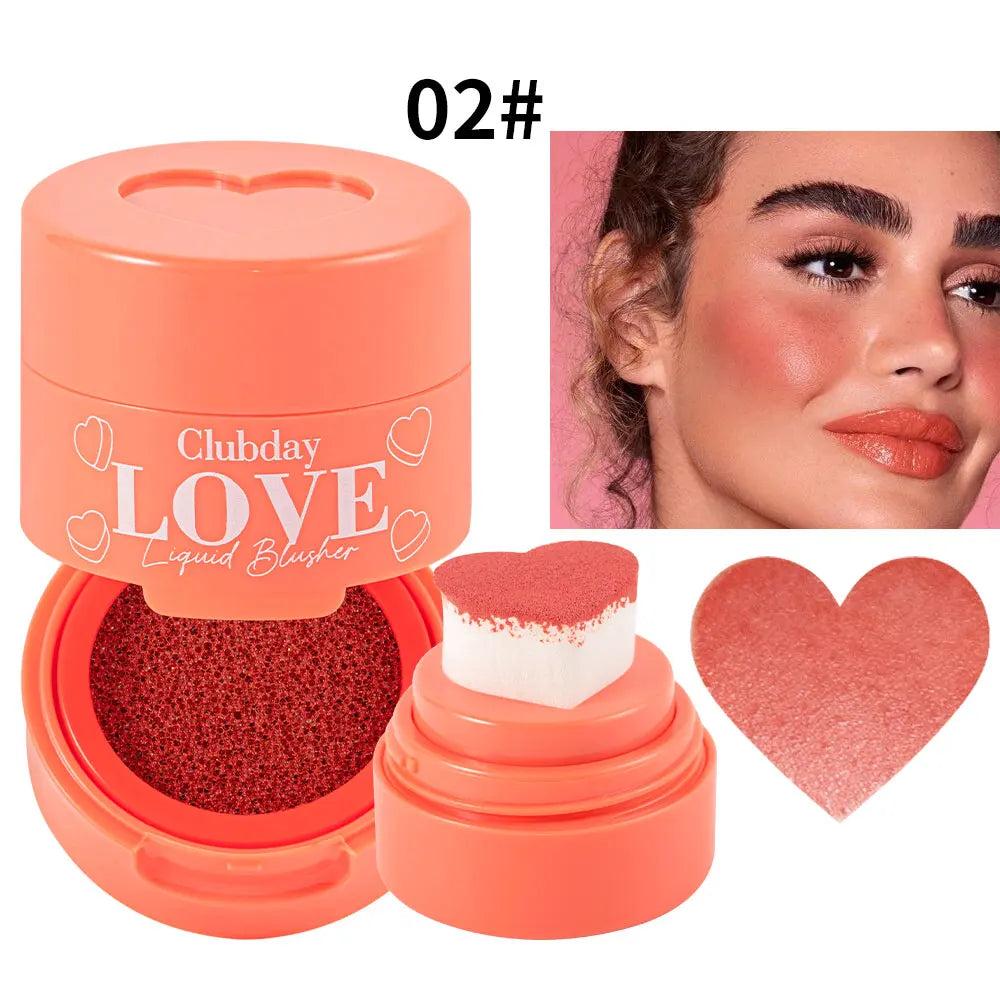 OREADEX Heart Stamp Liquid Blush – Waterproof Coral Pink