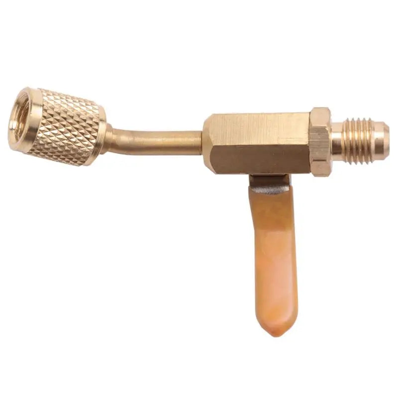 4-Pack Brass Shut-Off Valves for 1/4" HVAC R410a R134a Hoses
