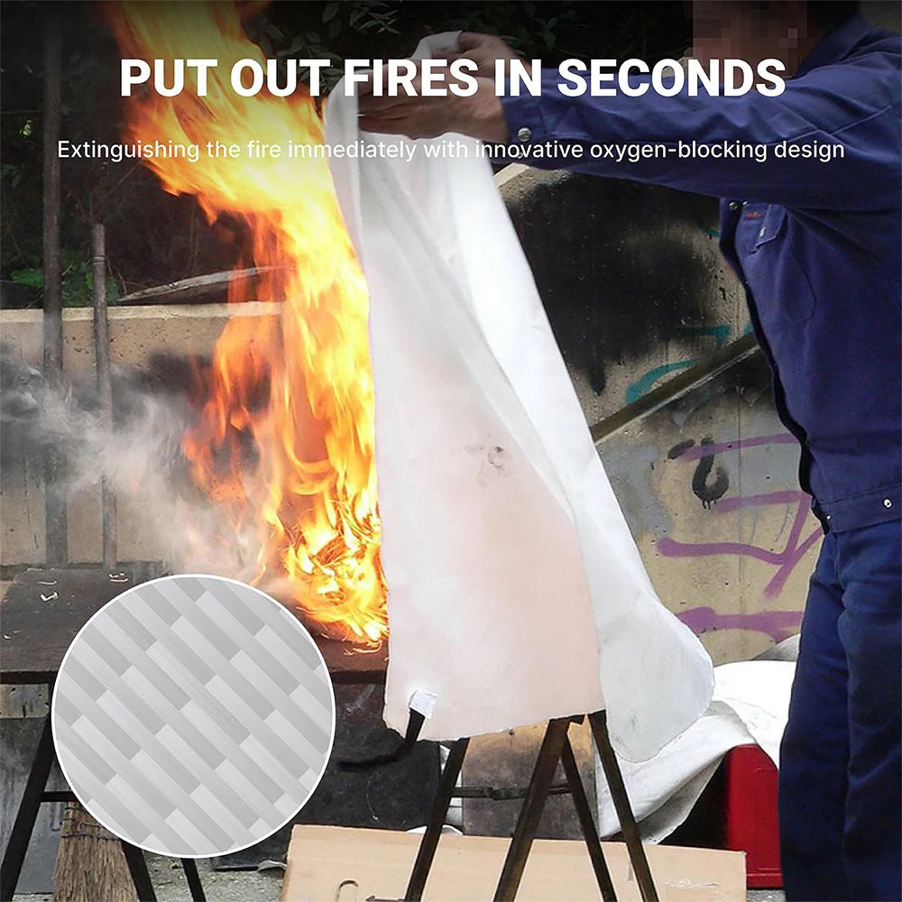VIBE Emergency Fire Blanket 1M–2M | Kitchen & Home Safety