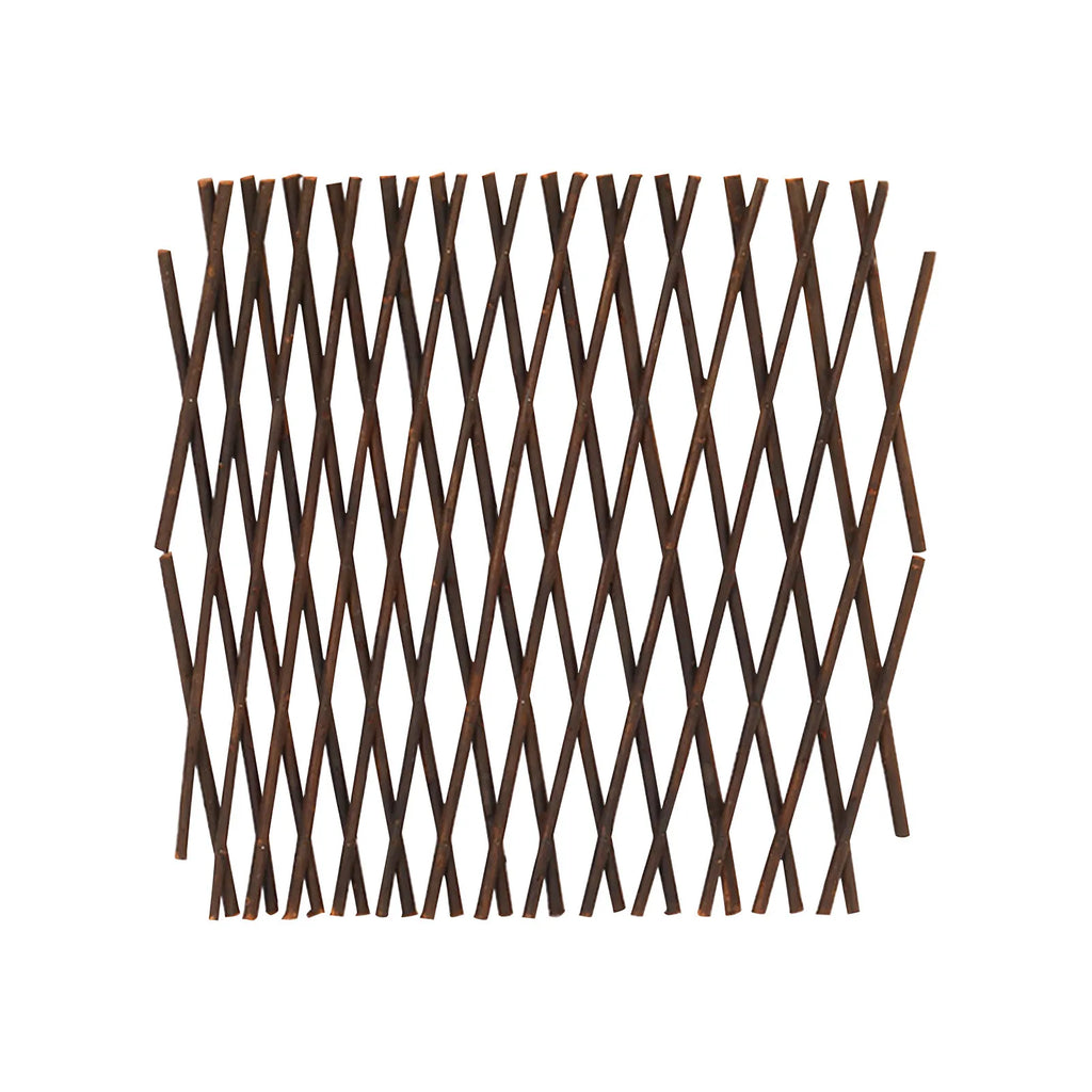 Expandable Wooden Lattice Fence Panel for Climbing Plants