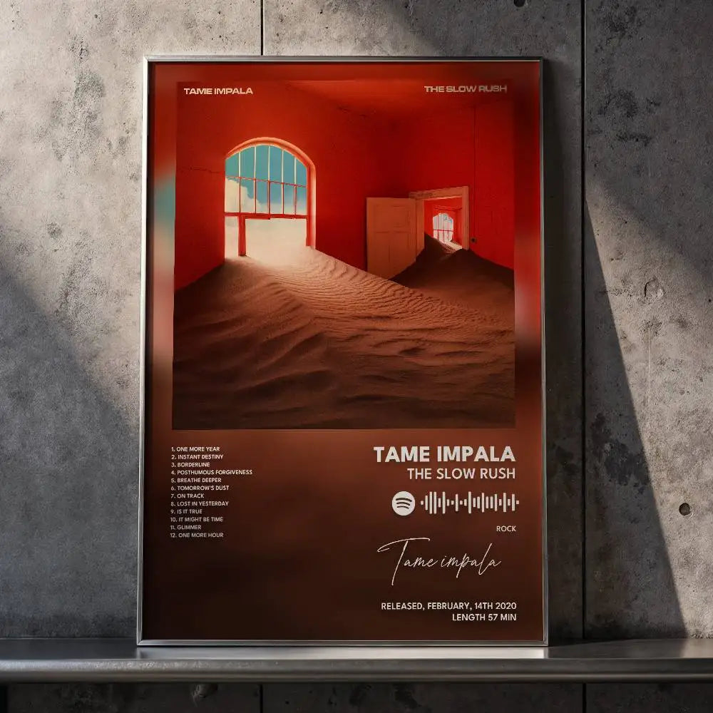 Tame Impala Self-Adhesive Art Poster – Waterproof Wall Sticker