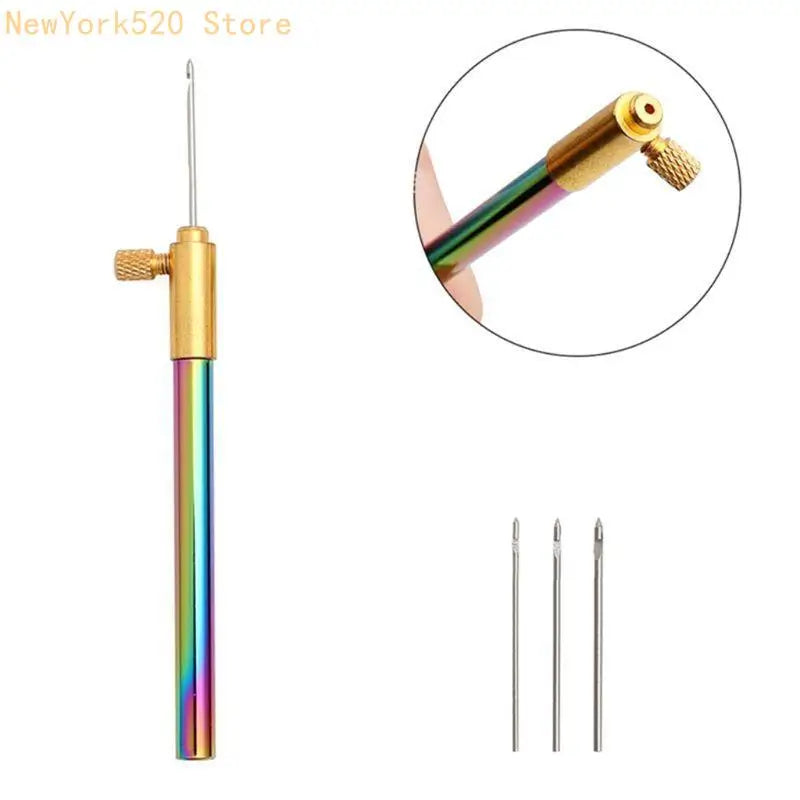 French Crochet Hook Set – 3 Interchangeable Beading Needles