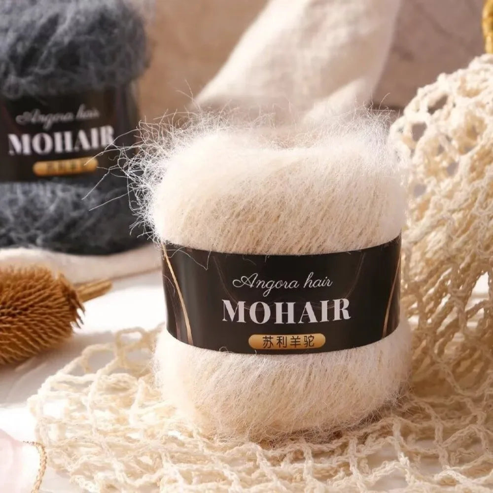 Soft Fluffy Alpaca Mohair Yarn – Knitting & Crochet