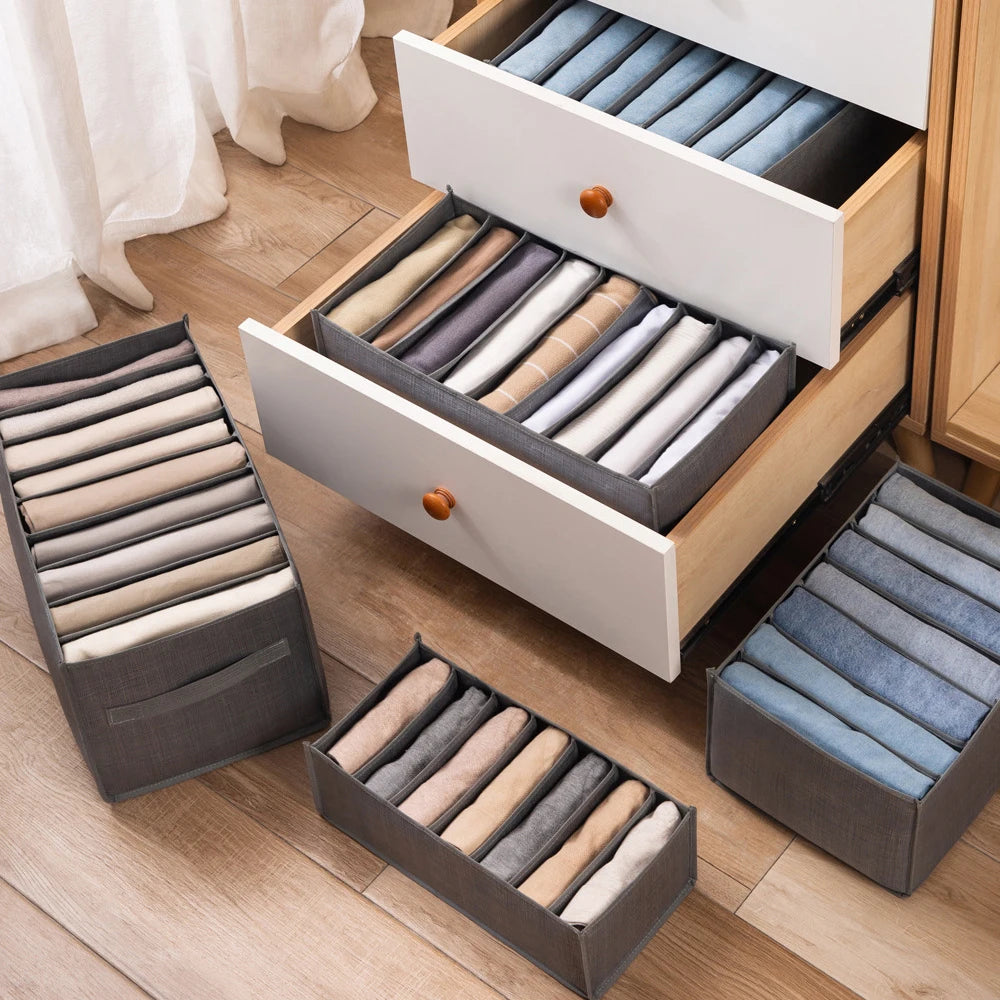 Foldable Clothes Storage Box – Wardrobe & Drawer Organizer
