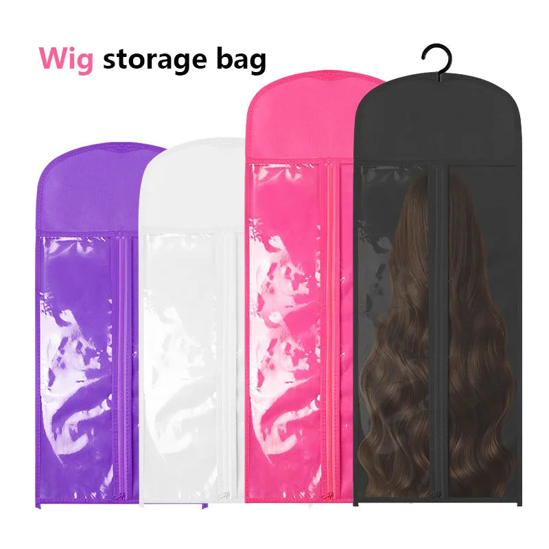 Wig Storage Bag – Transparent Zipper Organizer Case