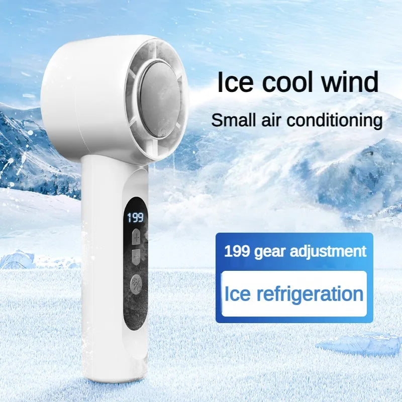 VIBE 199-Speed Portable USB Rechargeable Fan with LED Display
