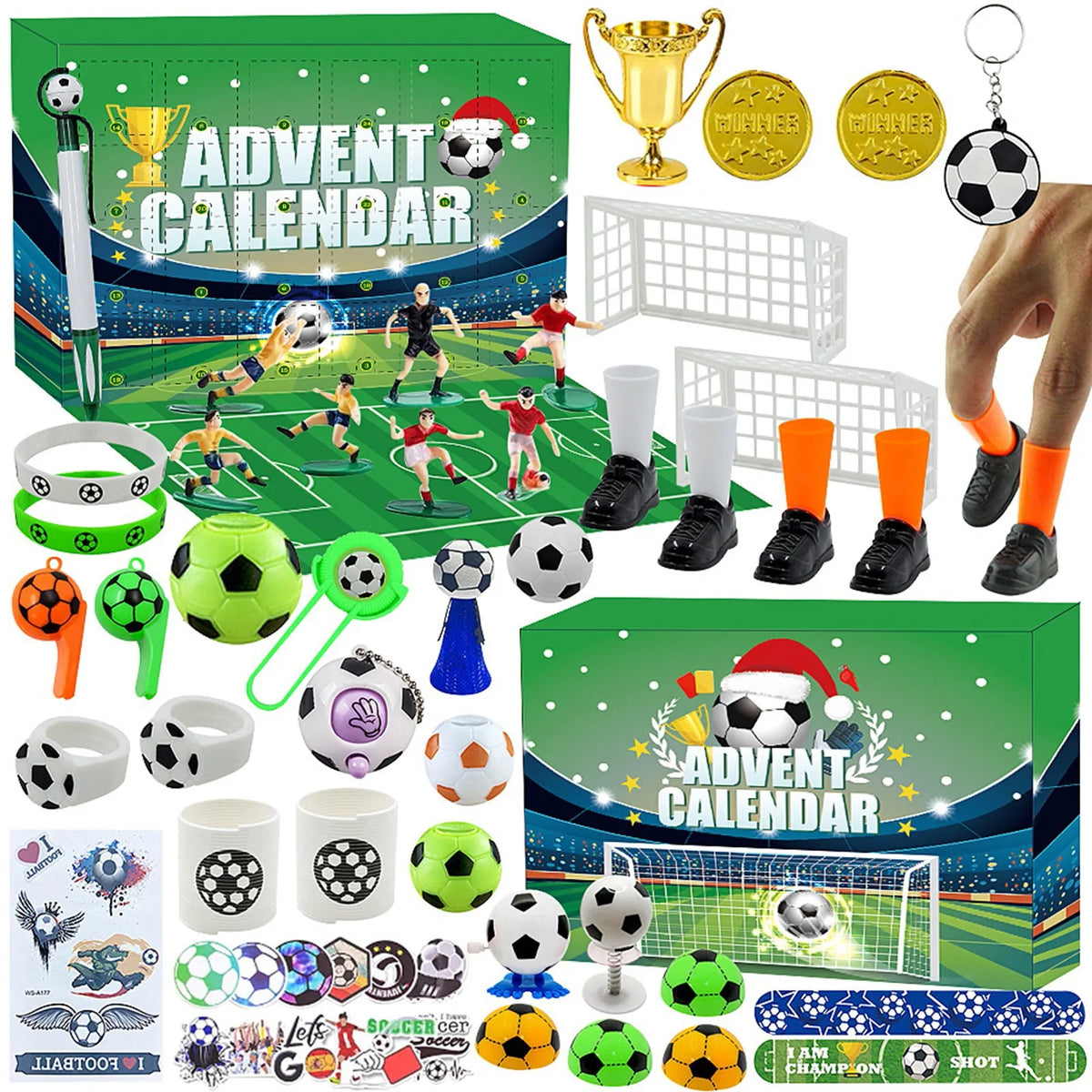 Football Building Blocks Christmas Advent Calendar – 24-Day Kids Gift