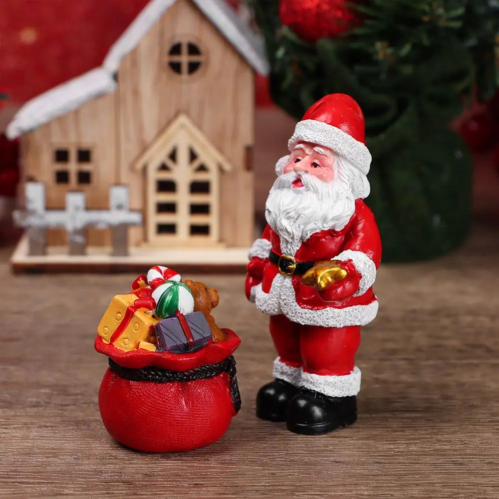 Christmas Miniature Figurines Fairy Garden Resin Ornaments