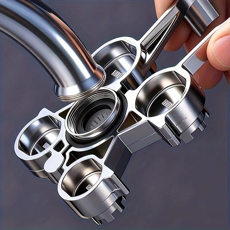 12-in-1 Faucet Aerator Wrench – Valve Core Tool