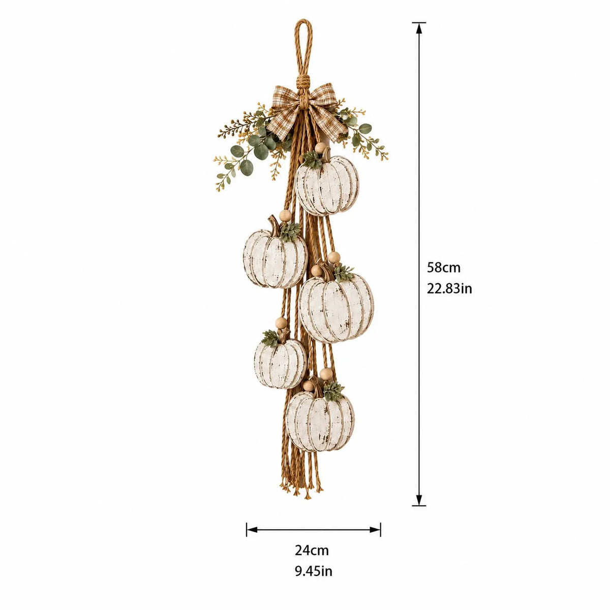 Pumpkin Wall Hanging Decor with Lights – 2D Halloween Ornament