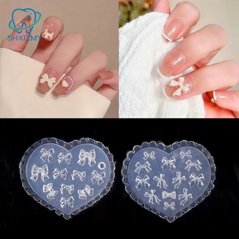 3D Silicone Nail Art Mold – Flowers, Hearts & Bows DIY