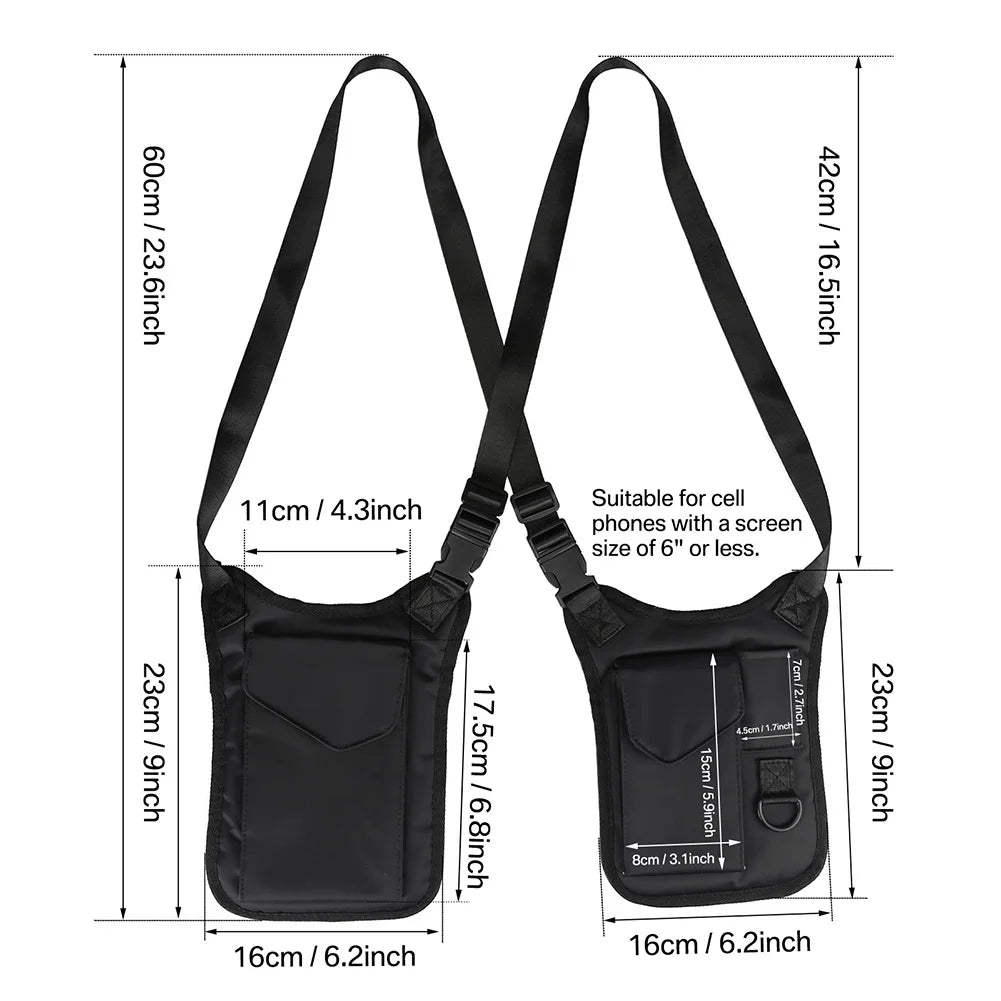 Anti-Theft Underarm Shoulder Holster Bag – Concealed Carry