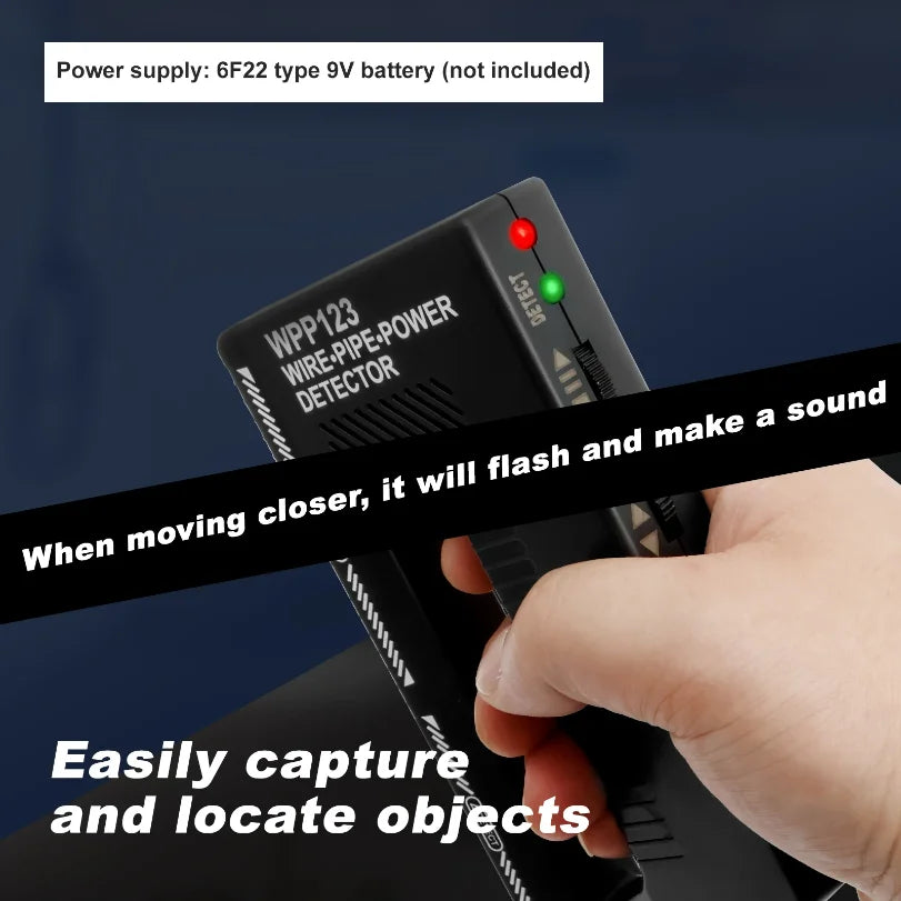 Handheld Wall Scanner Metal Detector – AC Wire & Pipe Finder