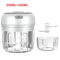 Electric Garlic Chopper 250ML Stainless Steel Mini Food Chopper