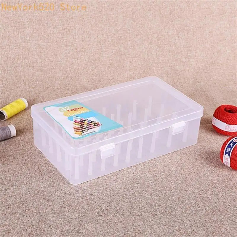 42-Spool Clear Thread & Bobbin Storage Organizer Case