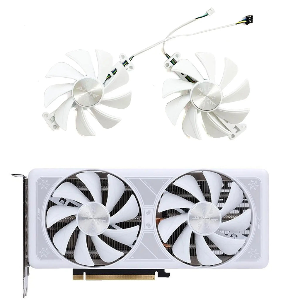 90MM 4-Pin GPU Replacement Fan – RTX 4070 SUPER Snow MINI