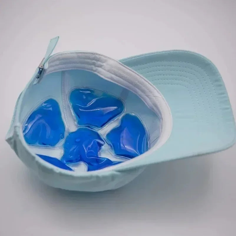 VIBE Blue PVC Gel Ice Pack – Cooling Pad for Helmets & Hats