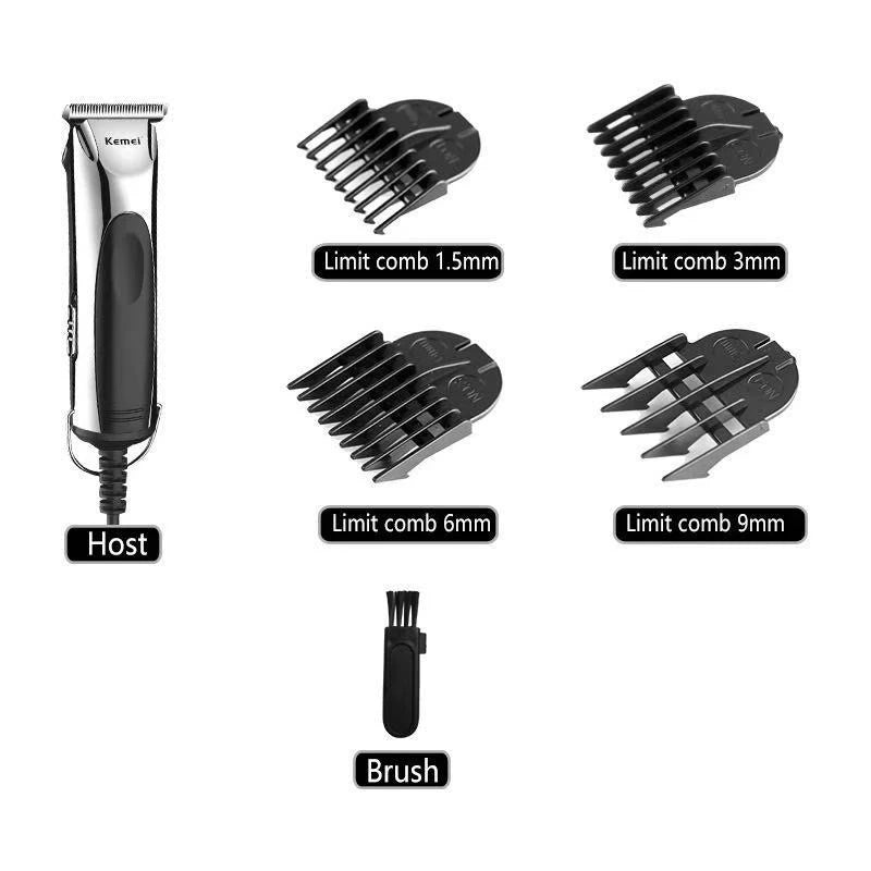 Kemei KM-850 Corded Hair Clipper & Trimmer – Home Haircut Kit