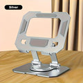 360° Rotating Metal Tablet Stand – Foldable Desktop Holder